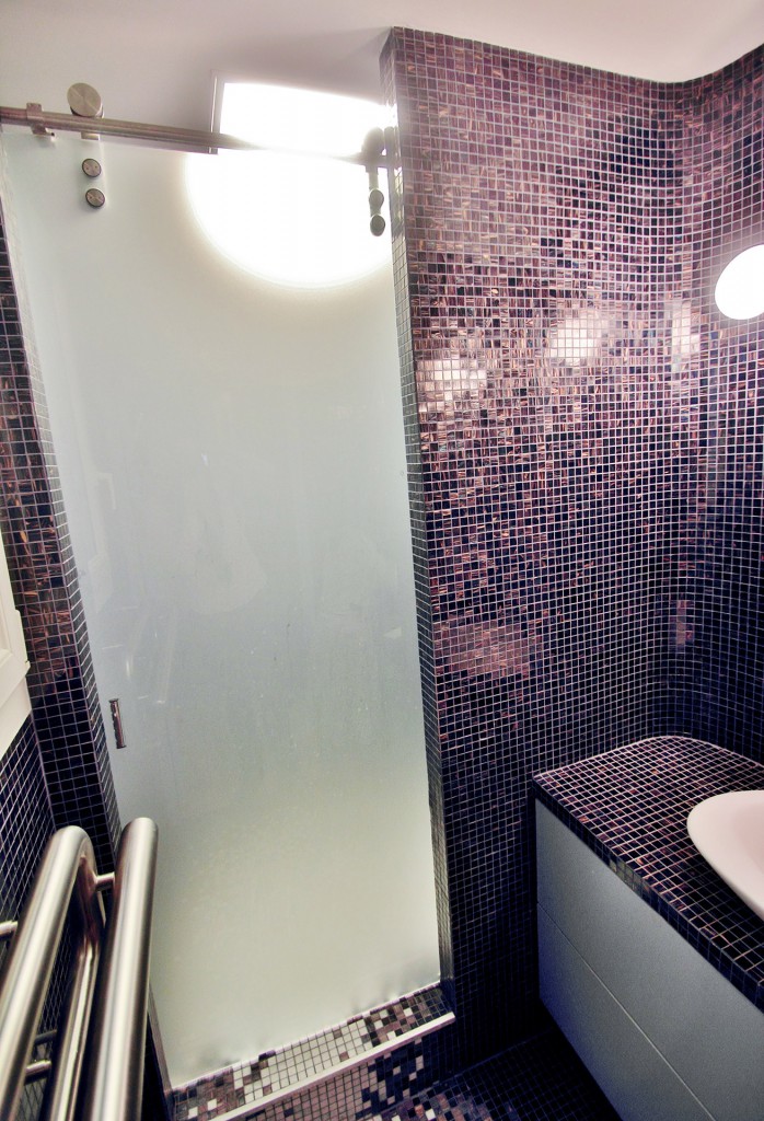 ecrin mosaique paroi coulissante salle de bain agence avous