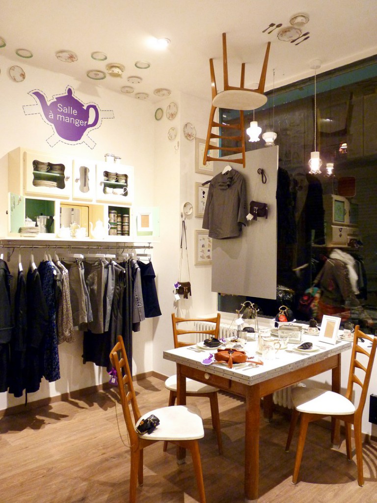 architecte concept boutique vintage vetement alice au pays des merveilles luxe paris agence avous