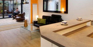 cuisine veranda paris 19 bar ouvert sur salon agence avous