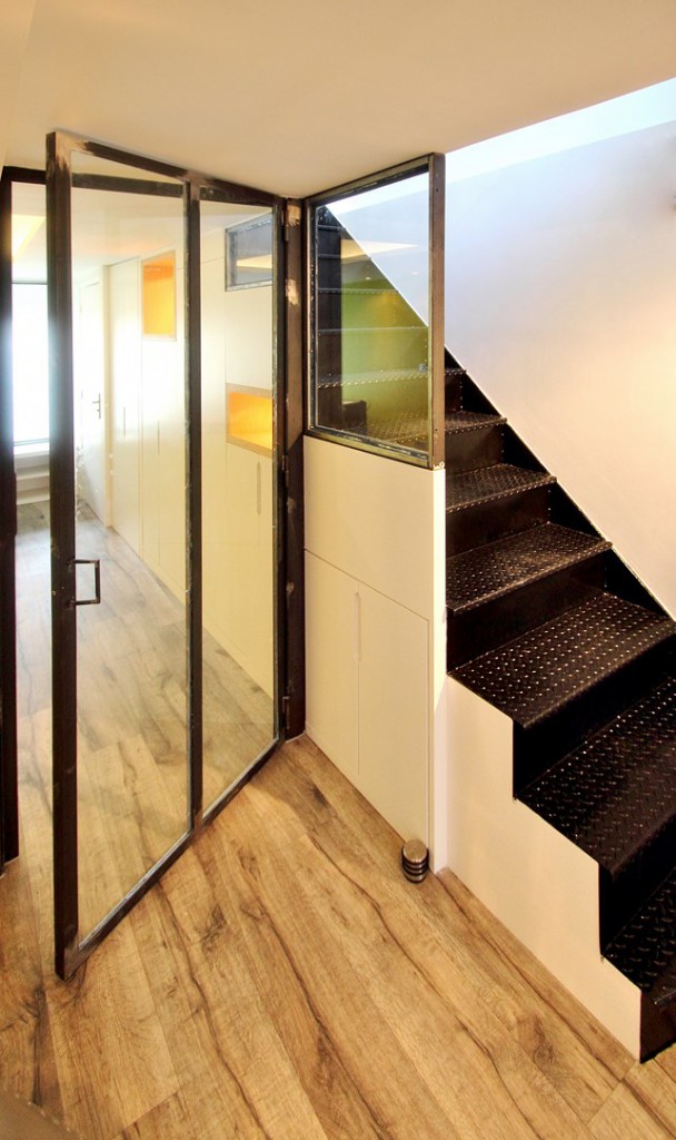 loft industriel triplex verriere escalier sur mesure agence avous