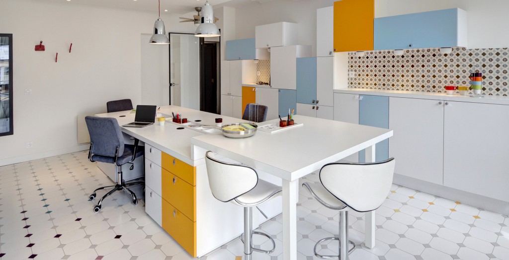 concept renovation bureau ambiance cuisine mobilier sur mesure agence avous