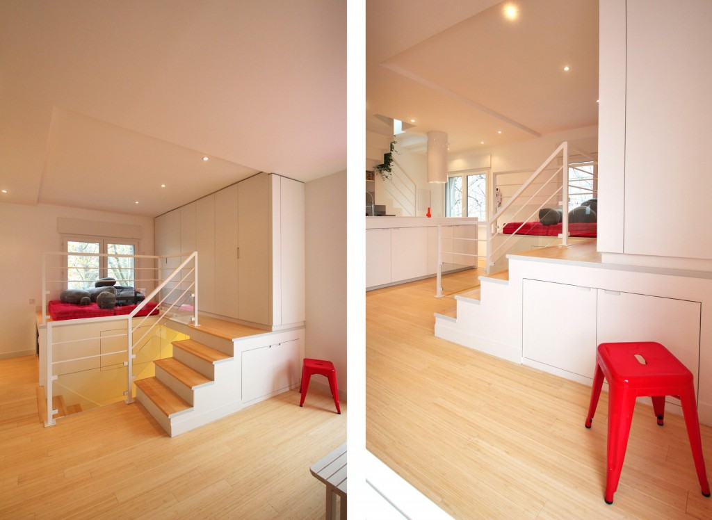 estrade avec rangements sur mesure agence avous