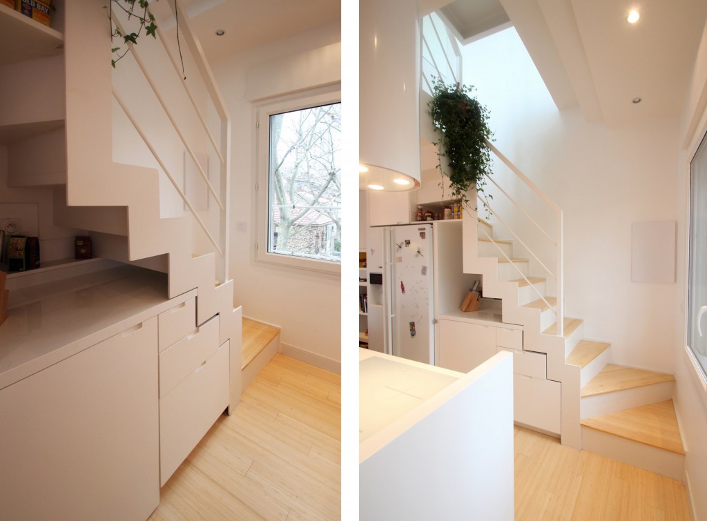 renovation appartement avec terrasse escalier metallique agence avous