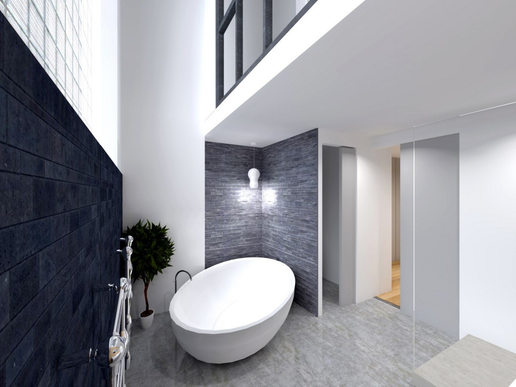 loft sdb baignoire ilot parement agence avous