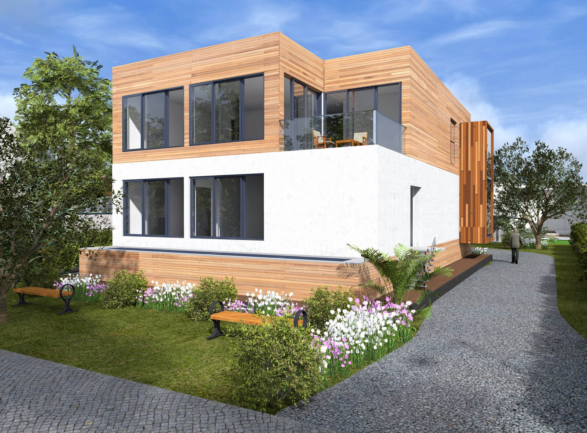 Habitation Contemporaine Sous Sol Semi