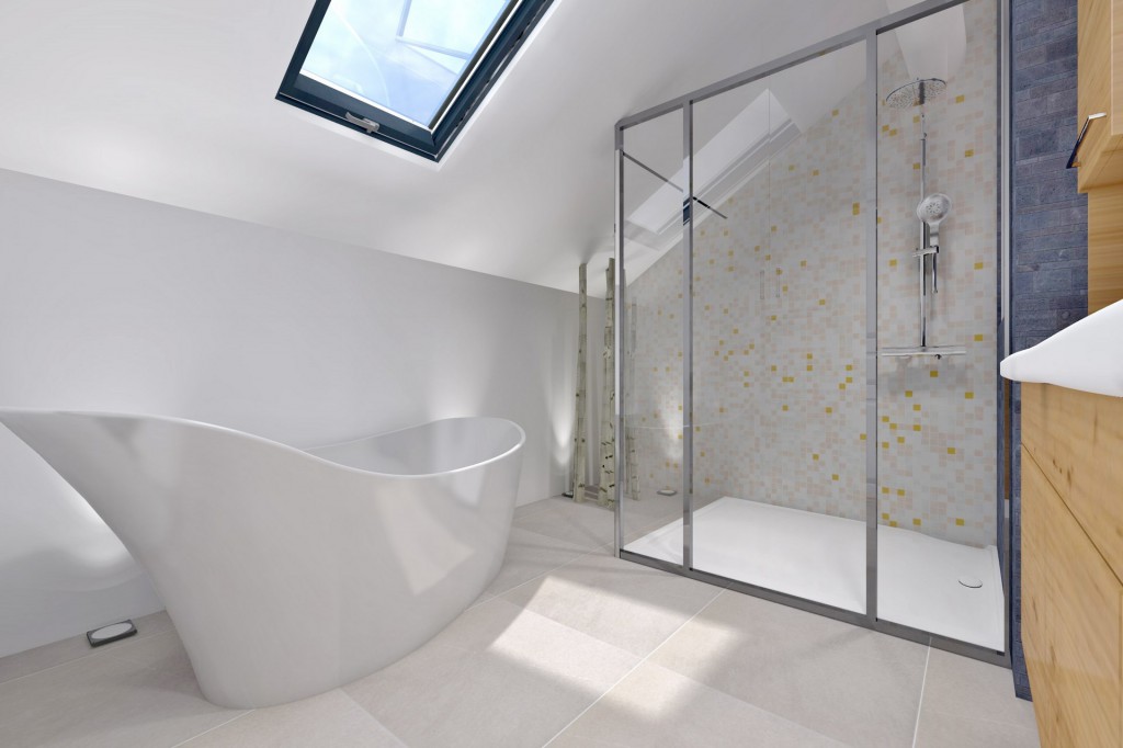 salle de bain dans comble agence avous