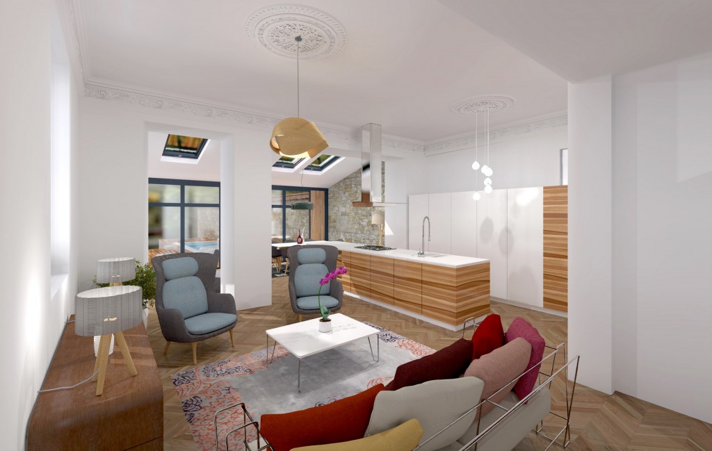 salon sur cuisine amenagement renovation luxe agence avous