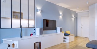 Depuis le 21ème étageun appartementtout en longueur