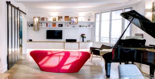 Un piano à queuedans 62m²Challenge relevé !