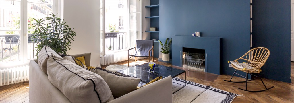 L&rsquo;appartement parisiende Jeanne et Léo82m² résolument rétro !