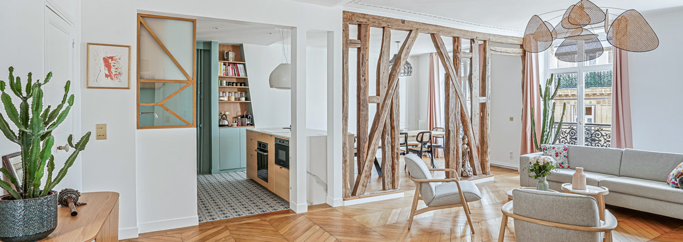L&rsquo;aménagement d&rsquo;un grandappartement familialquartier Latin